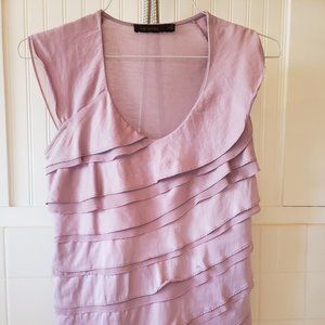 The Limited Lavender Ruffle Blouse size M